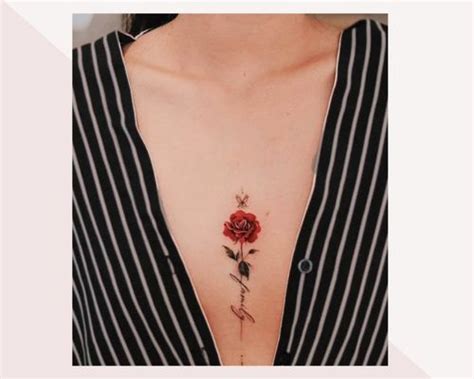 between chest tattoo female|Unique and Stylish In